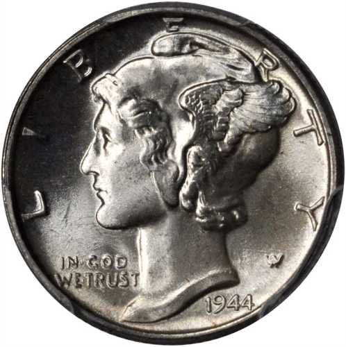 1944 Mercury Dime. PDS Set. (PCGS).