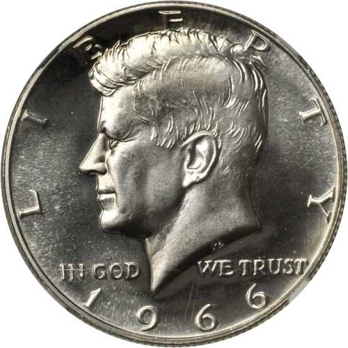 1966 Kennedy Half Dollar. SMS. VP-006. Doubled Die Obverse. MS-67 Cameo (NGC).