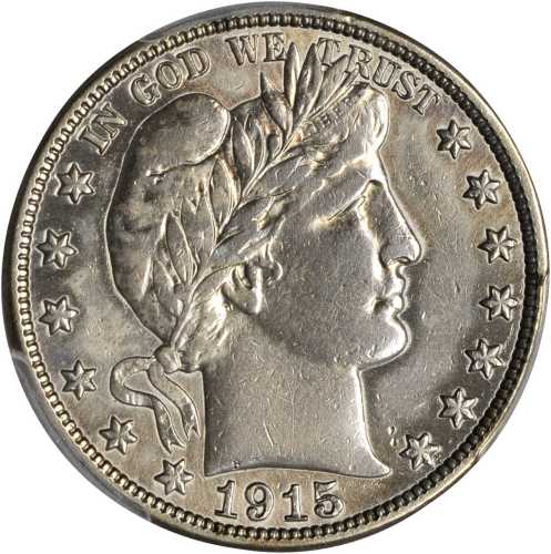 1915 Barber Half Dollar. EF Details--Surfaces Smoothed (PCGS).