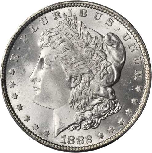 1882 Morgan Silver Dollar. MS-65+ (PCGS). CAC.