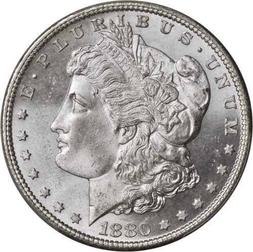 1880-S Morgan Silver Dollar. MS-65 (PCGS).