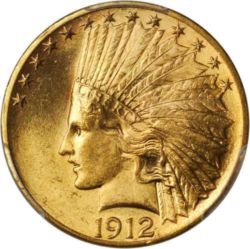 1912 Indian Eagle. MS-64 (PCGS).