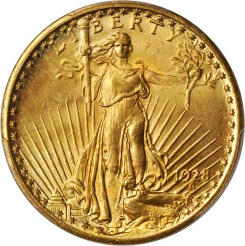 1928 Saint-Gaudens Double Eagle. MS-64 (PCGS).