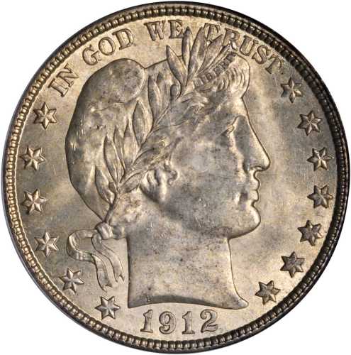 1912 Barber Half Dollar. MS-64 (PCGS).