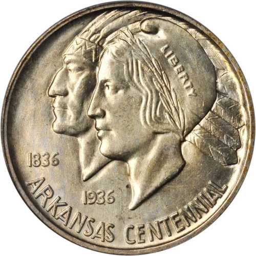 1937-S Arkansas Centennial. MS-65 (PCGS). CAC.