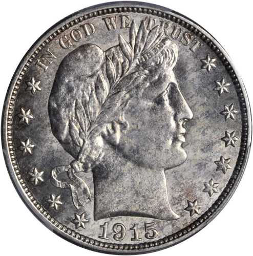 1915-S Barber Half Dollar. MS-65 (PCGS).