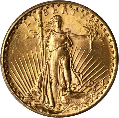 1924 Saint-Gaudens Double Eagle. MS-65 (PCGS).