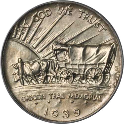 1939 Oregon Trail Memorial. MS-66 (PCGS).