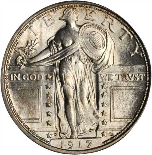 1917-D Standing Liberty Quarter. Type I. MS-65 FH (PCGS).