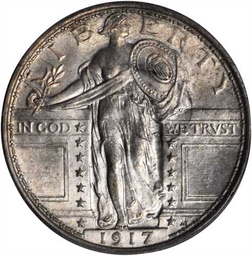 1917 Standing Liberty Quarter. Type I. MS-64 FH (PCGS). CAC.