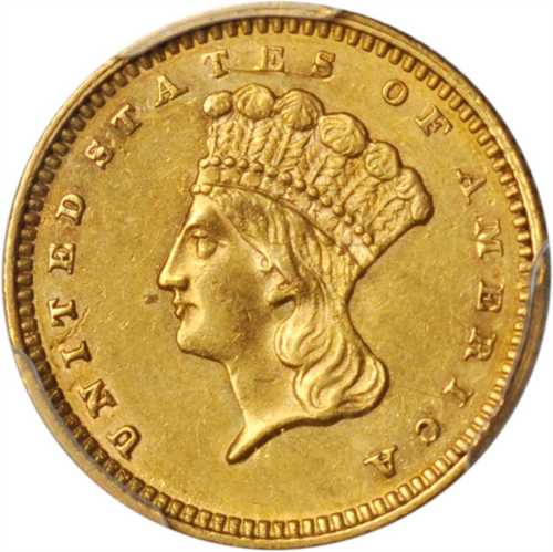 1862 Gold Dollar. AU-53 (PCGS).