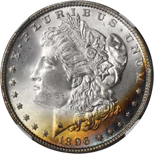 1896 Morgan Silver Dollar. MS-65 (NGC).
