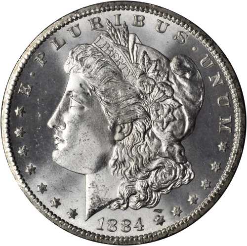 1884-CC GSA Morgan Silver Dollar. MS-66 (NGC).