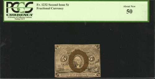 Lot of (3) Fractional Currency Notes. Graded.
