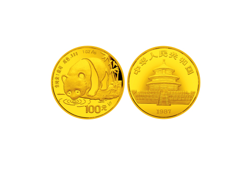 1987年熊猫纪念金币1盎司 NGC MS 69