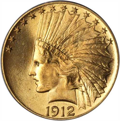 1912 Indian Eagle. MS-64 (PCGS). CAC.