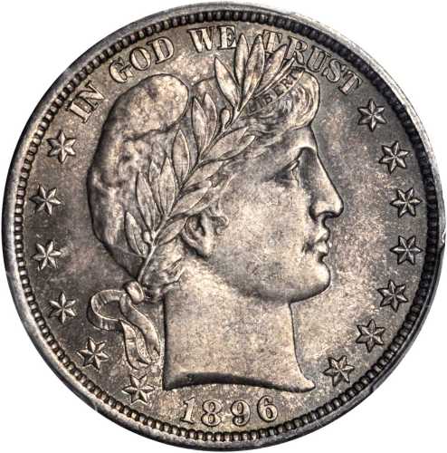 1896 Barber Half Dollar. MS-65 (PCGS).