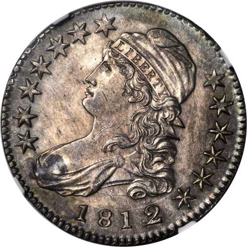 1812/1 Capped Bust Half Dollar. O-102. Rarity-2. Small 8. MS-62 (NGC).