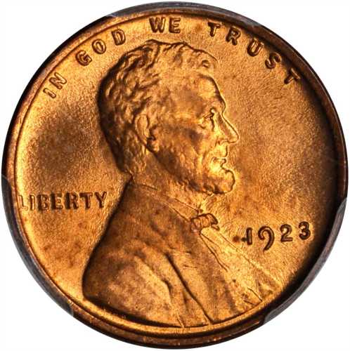 1923 Lincoln Cent. MS-66 RD (PCGS). CAC.