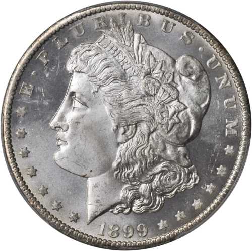 1899-O Morgan Silver Dollar. MS-65+ (PCGS).