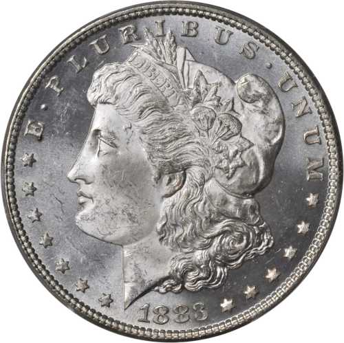 1883 Morgan Silver Dollar. MS-64 PL (PCGS).