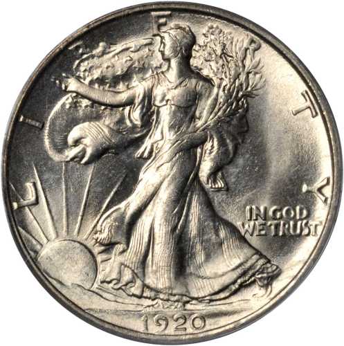 1920-S Walking Liberty Half Dollar. MS-64 (PCGS). OGH.