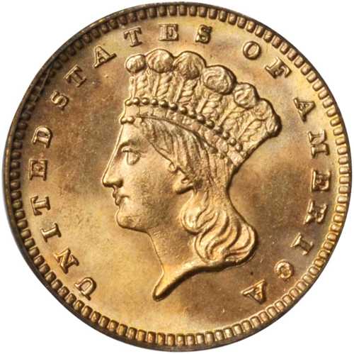 1887 Gold Dollar. MS-66 (PCGS). CAC.