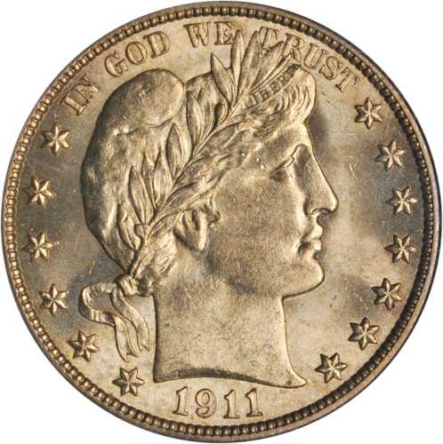 1911 Barber Half Dollar. MS-65 (PCGS). CAC. OGH.