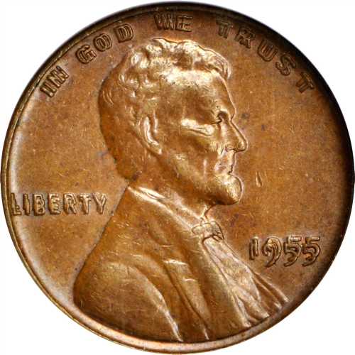 1955 Lincoln Cent. FS-101. Doubled Die Obverse. AU-58 (NGC).