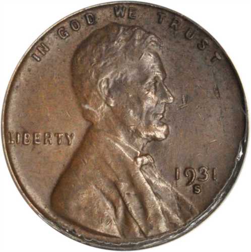 1931-S Lincoln Cent. AU-58 (ANACS).