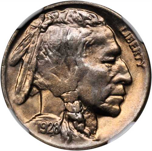 1928-D Buffalo Nickel. MS-65 (NGC).