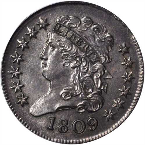 1809 Classic Head Half Cent. C-3. Rarity-1. MS-64 BN (PCGS). CAC.