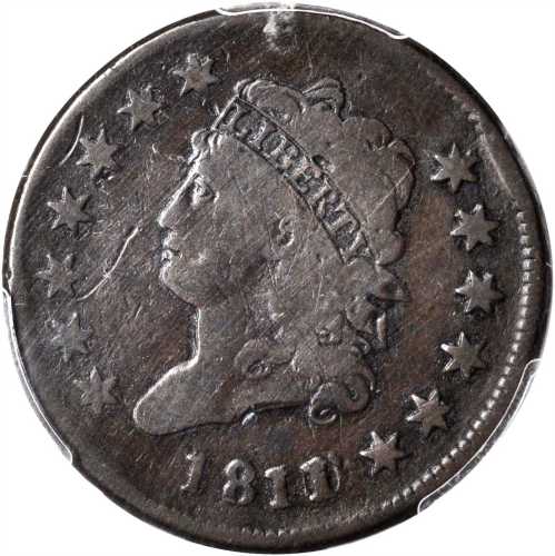 1811/0 Classic Head Cent. S-286. Rarity-3. Good-6 (PCGS).