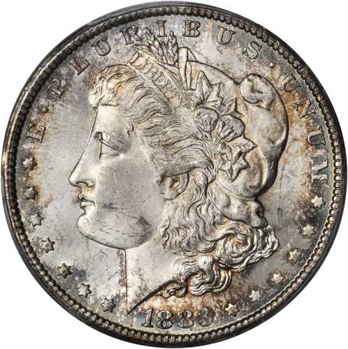 1883-CC Morgan Silver Dollar. MS-63 (PCGS).