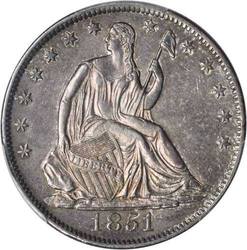 1851-O Liberty Seated Half Dollar. WB-4. Rarity-3. AU-53 (PCGS).