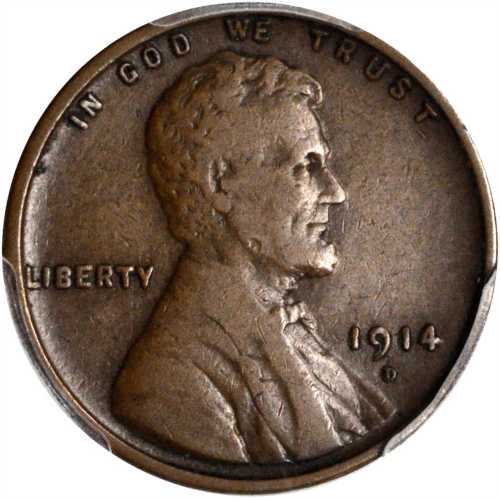 1914-D Lincoln Cent. VF-30 (PCGS).