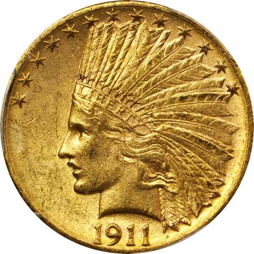 1911-D Indian Eagle. MS-62 (PCGS).