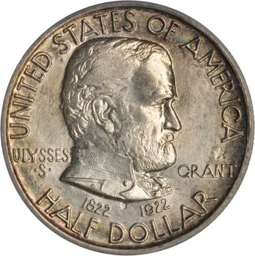 1922 Grant Memorial. Star. MS-64 (PCGS).