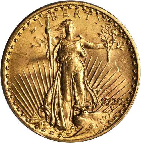 1920 Saint-Gaudens Double Eagle. MS-63 (PCGS).