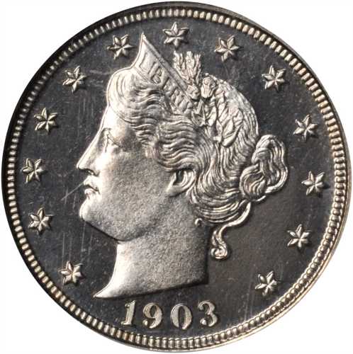 1903 Liberty Head Nickel. Proof-66 Cameo (NGC).
