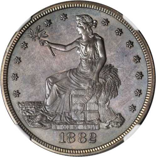 1882 Trade Dollar. Proof-66 (NGC).