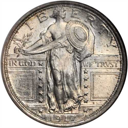 1917 Standing Liberty Quarter. Type I. MS-67 FH (NGC).