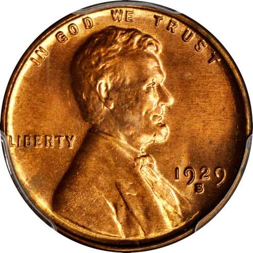 1929-S Lincoln Cent. MS-66 RD (PCGS). CAC.