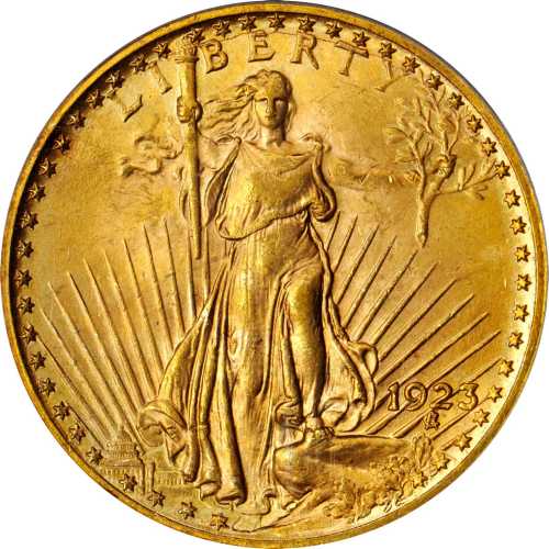 1923 Saint-Gaudens Double Eagle. MS-64 (PCGS).