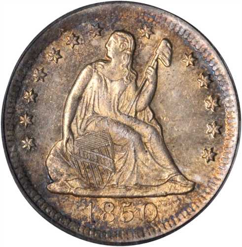 1850-O Liberty Seated Quarter. Briggs 1-B. MS-63 (PCGS). CAC.