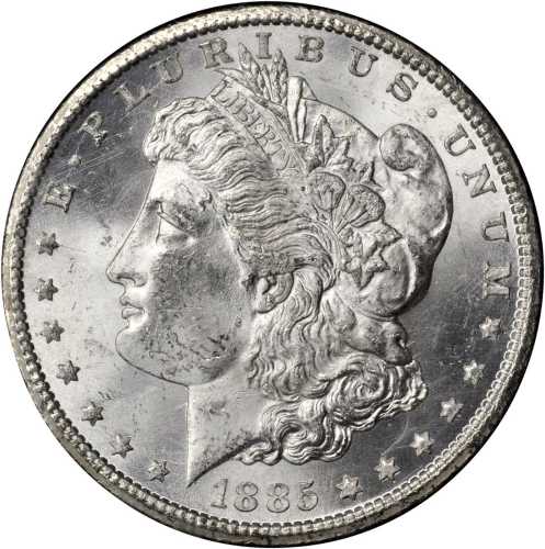 1885-CC GSA Morgan Silver Dollar. MS-62 (NGC).