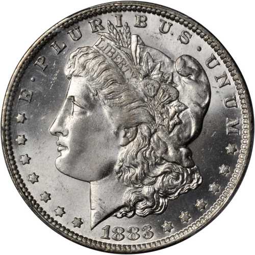 1883-O Morgan Silver Dollar. MS-66+ (PCGS). CAC.