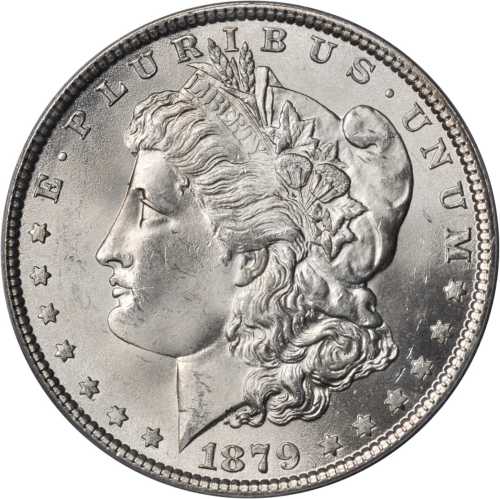 1879 Morgan Silver Dollar. MS-64 (PCGS).