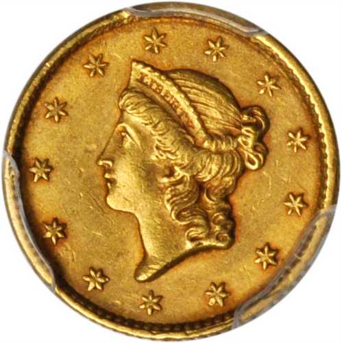 1852 Gold Dollar. AU-55 (PCGS).