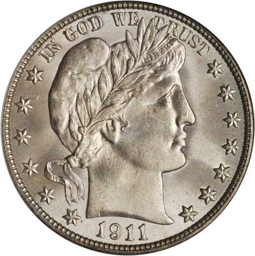 1911-S Barber Half Dollar. MS-65 (PCGS). CAC.